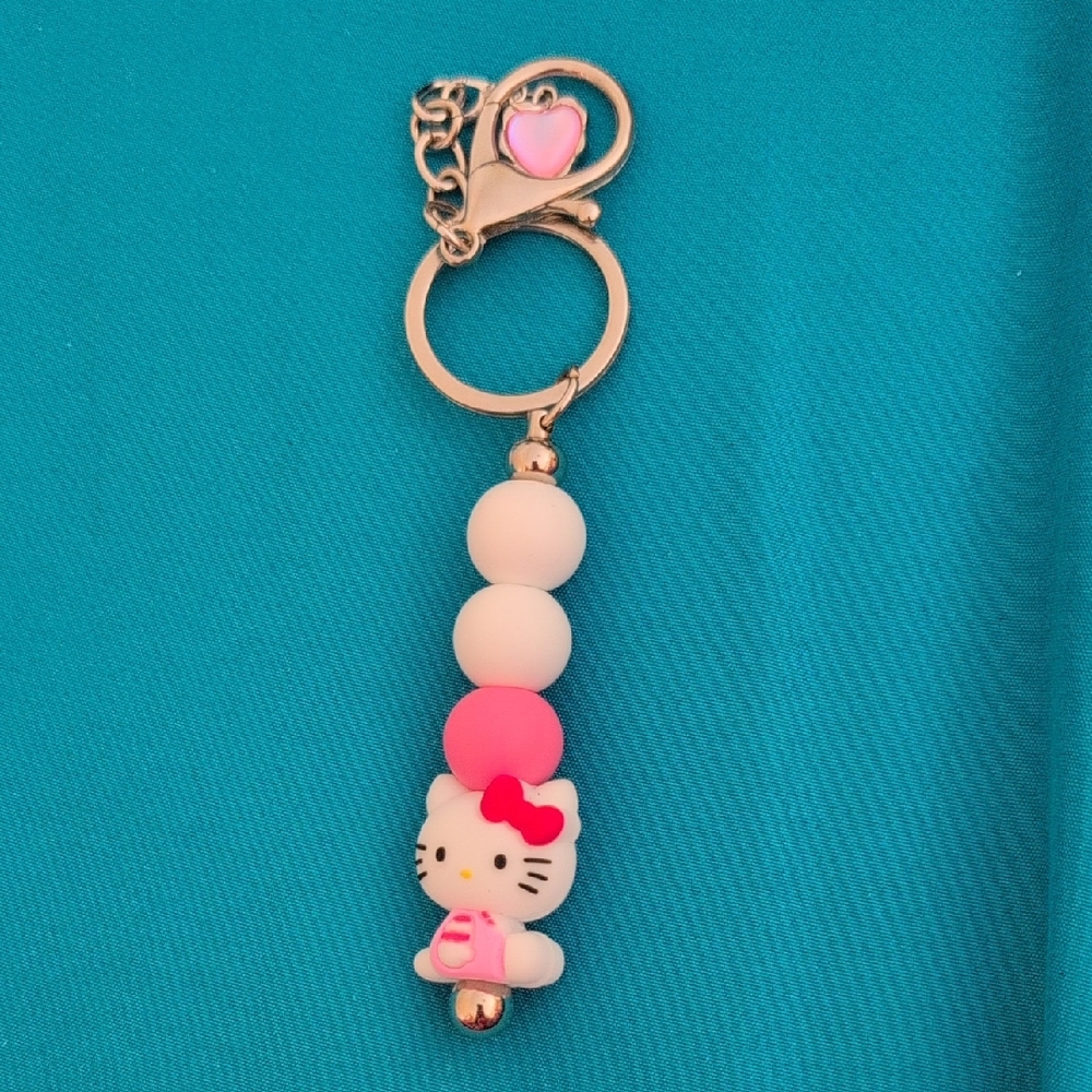 Hello Kitty Pink and White Jewelry Charm